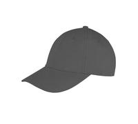 Result Men's Memphis 6 Panel Brushed Cotton Low Profile Baseball Cap in Charcoal Result Charcoal One Size