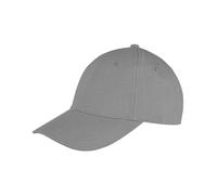 Result Men's Memphis 6 Panel Brushed Cotton Low Profile Baseball Cap in Mid Grey Result Mid Grey One Size