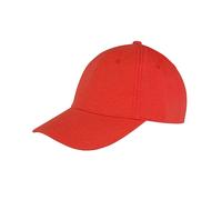 Result Men's Memphis 6 Panel Brushed Cotton Low Profile Baseball Cap in Red Result Red One Size