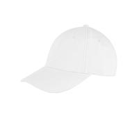 Result Men's Memphis 6 Panel Brushed Cotton Low Profile Baseball Cap in White Result White One Size