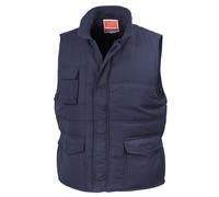 (L, Navy Blue) Result Mens Mid-Weight Bodywarmer Showerproof Windproof Jacket