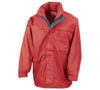 (3XL, Red/Navy) Result Mens Midweight Multi-Functional Waterproof Jacket