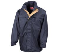 (3XL, Navy/Sand) Result Mens Midweight Multi-Functional Waterproof Jacket