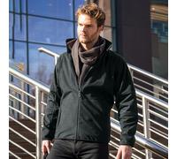 Result Men's Osaka TECH Performance Combined Pile Softshell Waterproof Windproof Jacket in Black | Size: Small Result Black S