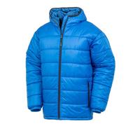 Result Men's Padded Hooded Parka in Blue | Size: Large Result Blue L