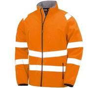 Result Men's Printable Safety Soft Shell Jacket in Orange | Size: Large Result Orange L