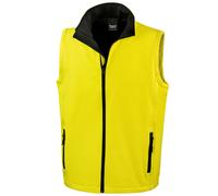 Result Mens Printable Soft Shell Bodywarmer Inner Microfleece Workwear Gilets