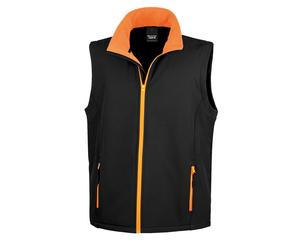 Result Mens Printable Soft Shell Bodywarmer Inner Microfleece Workwear Gilets