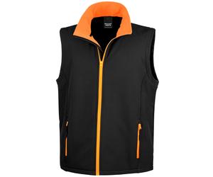 Result Mens Printable Soft Shell Bodywarmer Inner Microfleece Workwear Gilets