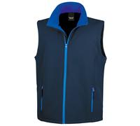 (3XL, Navy/Royal Blue) Result Mens Printable Softshell Body Warmer