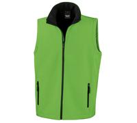 (XXL, Vivid Green/Black) Result Mens Printable Softshell Body Warmer