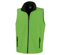 Result Men's Printable Softshell Body Warmer in Green | Size: Medium Result Green M