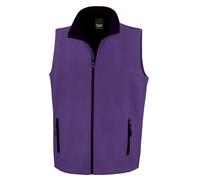 Result Men's Printable Softshell Body Warmer in Purple | Size: 2XL Result Purple 2XL