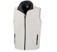 Result Men's Printable Softshell Body Warmer in White | Size: 2XL Result White 2XL