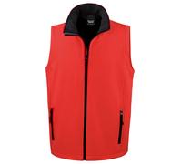(3XL, Red/Black) Result Mens Printable Softshell Body Warmer