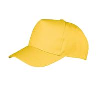 Result Men's Printers 5 Panel Baseball Cap in Yellow Result Yellow One Size