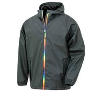 Result Men's Prism PU Waterproof Jacket in Dark Grey | Size: Large Result Dark Grey L