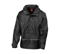 Result Men's Pro Coach Waterproof Jacket in Black | Size: Medium Result Black M