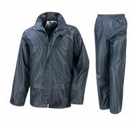 Result Mens Rain Suit Set Jacket and Trousers Windproof Waterproof PVC
