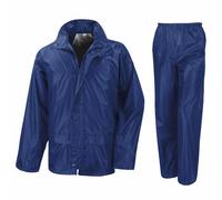 Result Mens Rain Suit Set Jacket and Trousers Windproof Waterproof PVC