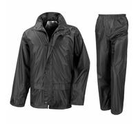 Result Mens Rain Suit Set Jacket and Trousers Windproof Waterproof PVC