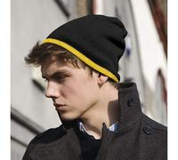 Result Men's Reversible Fashion Fit Winter Beanie Hat in Black Result Black One Size