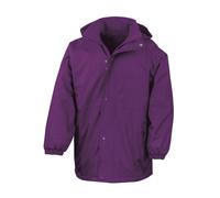 Result Men's Reversible StormDri 4, 000 Waterproof Windproof Anti Pilling Fleece Jacket in Purple | Size: 2XL Result Purple 2XL