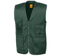 Result Men's Safari Waistcoat in Green | Size: Small Result Green S