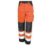Result Men's Safe Guard Cargo Trousers, Orange (Flo Orange), Medium (Size:M)