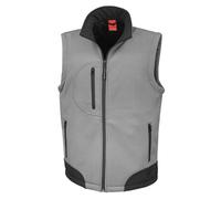 (L, Workguard Grey/Black) Result Mens Soft Shell Bodywarmer