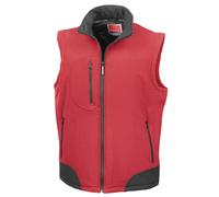 (M, Red/Black) Result Mens Soft Shell Bodywarmer