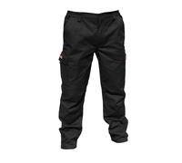 Result Men's Stretch Work Trousers Pants (34inch Long Length) in Black | Size: 32R Result Black 32R