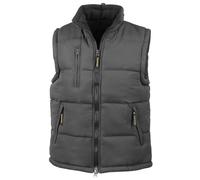 Ultra Padded Bodywarmer Water Repellent Windproof Jacket Result Black XXXL