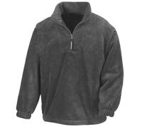 Result Men's Unlined Active 1 4 Zip Anti-Pilling Fleece Top in Grey | Size: Medium Result Grey M