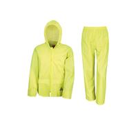 Result Mens Waterproof Jacket and Trousers Windproof Heavy Duty Rain Suit + BAG