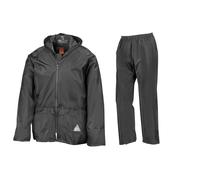 Result Mens Waterproof Jacket and Trousers Windproof Heavy Duty Rain Suit + BAG