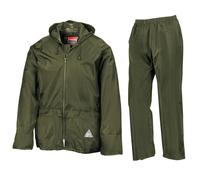 Result Mens Waterproof Windproof Heavy Duty Jacket and Trousers Rain Suit + BAG