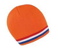 Result Men's Winter Essentials National Beanie Hat in Orange Result Orange One Size