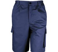 (M, Navy Blue) Result Unisex Work-Guard Action Shorts / Workwear