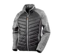 (L, Black/Grey Marl) Result Mens Work-Guard Elevator Jacket