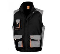 Result Men's Work-Guard Lite Gilet in Black | Size: 3XL Result Black 3XL