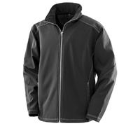 Result Men's Work-Guard Softshell Jacket in Black | Size: 2XL Result Black 2XL