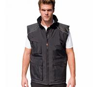 Result Men's Work-Guard Vostex Bodywarmer Gilet Workwear in Black | Size: Small Result Black S