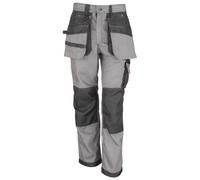 Result Men's Workguard X-Over Heavy Work Trousers in Grey | Size: Medium Result Grey M