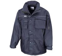 Result Men's Workwear Heavy Duty Water Repellent Windproof Combo Coat in Mid Navy | Size: Large Result Mid Navy L