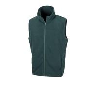 Result Microfleece Gilet, Forest Green, Medium. R116X