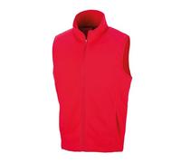 Result Microfleece Gilet, Red, Medium. R116X