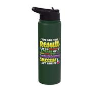 Result of Evolutionary Success Act Like It Sarcastic Biology Stainless Steel Insulated Water Bottle