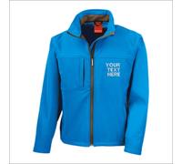 Result Personalised Mens Custom Text Soft Shell Jacket Sports Workwear Top S-4XL