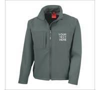 Result Personalised Mens Custom Text Soft Shell Jacket Sports Workwear Top S-4XL